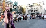 At the Republic Square in Belgrade, a concert by the Palestinian folk group 