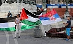 At the Republic Square in Belgrade, a concert by the Palestinian folk group 