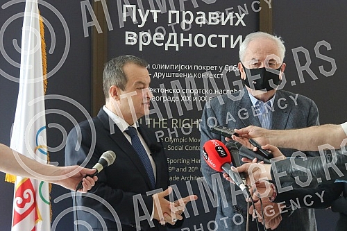 The President of the National assembly of the Republic of Serbia, Ivica Dacic, visited the exhibition 