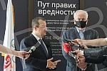 The President of the National assembly of the Republic of Serbia, Ivica Dacic, visited the exhibition 