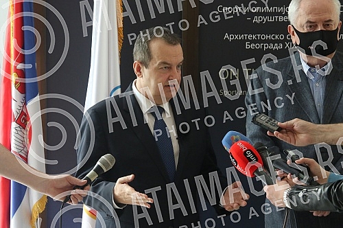 The President of the National assembly of the Republic of Serbia, Ivica Dacic, visited the exhibition 