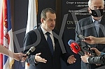 The President of the National assembly of the Republic of Serbia, Ivica Dacic, visited the exhibition 