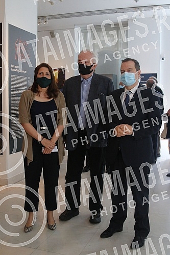 The President of the National assembly of the Republic of Serbia, Ivica Dacic, visited the exhibition 