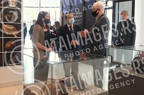 The President of the National assembly of the Republic of Serbia, Ivica Dacic, visited the exhibition 