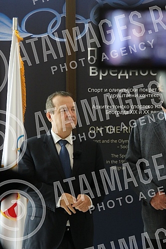 The President of the National assembly of the Republic of Serbia, Ivica Dacic, visited the exhibition 