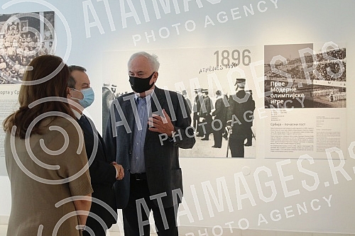 The President of the National assembly of the Republic of Serbia, Ivica Dacic, visited the exhibition 
