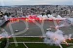 Spectacular celebration of the 32nd title of Serbian champion, fans and football players of FC Red Star from a bird's eye view.Spektakularna proslava 32. titule sampiona Srbije navijaca i fudbalera FK Crvena zvezda iz pticje perspektive.