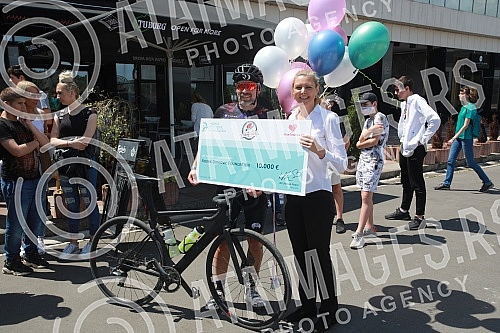 Wolfango Poggi, an Italian with a big heart, started a cycling route from Florence to Belgrade on May 14th, as part of the Novak Djokovic Foundation's 