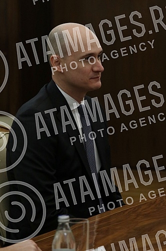 In the building of the General Secretariat of the President of the Republic, the President of Serbia, Aleksandar Vucic, met with the Director of the World Economic Forum for Europe, Eurasia and the Middle East, Mirek Dusek.U zgradi Generalnog sekre