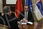 The President of the Republic of Serbia, Aleksandar Vucic, met with the Ambassador of Bahrain, Ahmed Abdulrahman Al Saati. Predsednik Republike Srbije Aleksandar Vucic sastao se sa ambasadorom Bahreina Ahmedom Alsatijem. 
