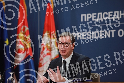 The President of the Republic of Serbia, Aleksandar Vucic, addressed the public at the Palace of Serbia on the occasion of the current protests and the Rio Tinto company, as well as the Law on Expropriation and the Law on Referendum and People's Init