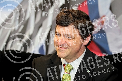 Press Conference Vienna Boys before the concert in the Sava Center.Pres konferencija Beckih decaka pred nastup u Sava centru. 