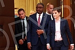The Prime Minister of the Republic of Serbia, Ana Brnabic, met with the Prime Minister of the Democratic Republic of São Tomé and Príncipe, Jorge Bom Jesus, in the Palace of Serbia.Predsednica Vlade Republike Srbije Ana Brnabic sastala  se sa preds