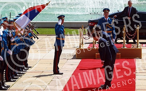 The Prime Minister of the Republic of Serbia, Ana Brnabic, met with the Prime Minister of the Democratic Republic of São Tomé and Príncipe, Jorge Bom Jesus, in the Palace of Serbia.Predsednica Vlade Republike Srbije Ana Brnabic sastala  se sa preds