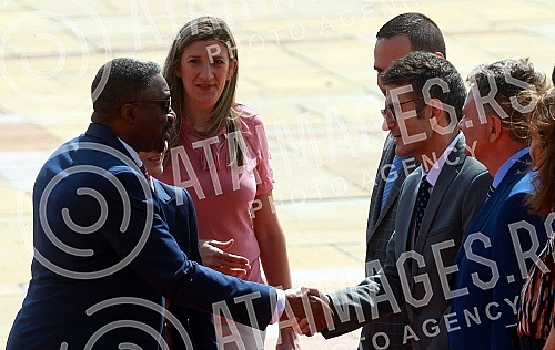 The Prime Minister of the Republic of Serbia, Ana Brnabic, met with the Prime Minister of the Democratic Republic of São Tomé and Príncipe, Jorge Bom Jesus, in the Palace of Serbia.Predsednica Vlade Republike Srbije Ana Brnabic sastala  se sa preds