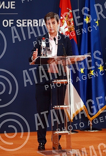 The Prime Minister of the Republic of Serbia, Ana Brnabic, met with the Prime Minister of the Democratic Republic of São Tomé and Príncipe, Jorge Bom Jesus, in the Palace of Serbia.Predsednica Vlade Republike Srbije Ana Brnabic sastala  se sa preds