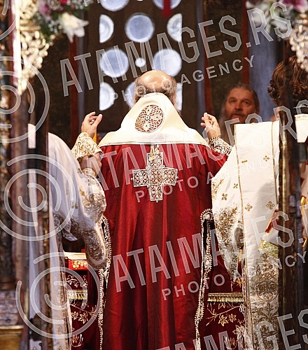 The Serbian Patriarch Porfirije was enthroned in the Peck Patriarchate Monastery, in Kosovo and Metohija, on the throne of the Archbishop of Pec and Serbian Patriarchs, and the act of ordination took place on the Feast of the Intercession of the Bles