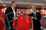 Promocija Miodraga Bozovica novog trenera, sefa Strucnog staba FK Crvena zvezda, odrzana na stadonu 