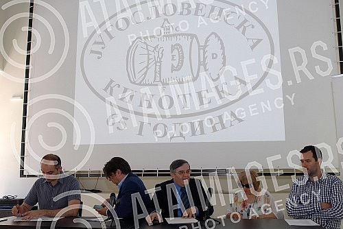 Konferencija za medije povodom 22. Festivala evropskog filma na Palicu odrzana u Muzeju Jugoslovenske kinoteke.