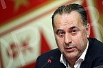 Promocija Miodraga Bozovica, novog sefa strucnog staba FK Crvena Zvezda, odrzana u media centru na stadionu `Rajko Mitic`.