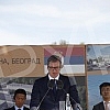  The President of the Republic of Serbia, Aleksandar Vucic, attended the ceremony of laying the foundation stone for the construction of a vaccine factory for the Chinese company Sinofarm, with the joint investment of Serbia, the People's Republic of