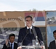  The President of the Republic of Serbia, Aleksandar Vucic, attended the ceremony of laying the foundation stone for the construction of a vaccine factory for the Chinese company Sinofarm, with the joint investment of Serbia, the People's Republic of