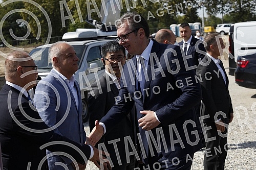  The President of the Republic of Serbia, Aleksandar Vucic, attended the ceremony of laying the foundation stone for the construction of a vaccine factory for the Chinese company Sinofarm, with the joint investment of Serbia, the People's Republic of