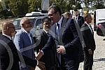  The President of the Republic of Serbia, Aleksandar Vucic, attended the ceremony of laying the foundation stone for the construction of a vaccine factory for the Chinese company Sinofarm, with the joint investment of Serbia, the People's Republic of