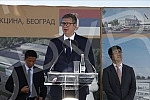  The President of the Republic of Serbia, Aleksandar Vucic, attended the ceremony of laying the foundation stone for the construction of a vaccine factory for the Chinese company Sinofarm, with the joint investment of Serbia, the People's Republic of
