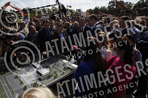  The President of the Republic of Serbia, Aleksandar Vucic, attended the ceremony of laying the foundation stone for the construction of a vaccine factory for the Chinese company Sinofarm, with the joint investment of Serbia, the People's Republic of