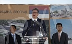  The President of the Republic of Serbia, Aleksandar Vucic, attended the ceremony of laying the foundation stone for the construction of a vaccine factory for the Chinese company Sinofarm, with the joint investment of Serbia, the People's Republic of