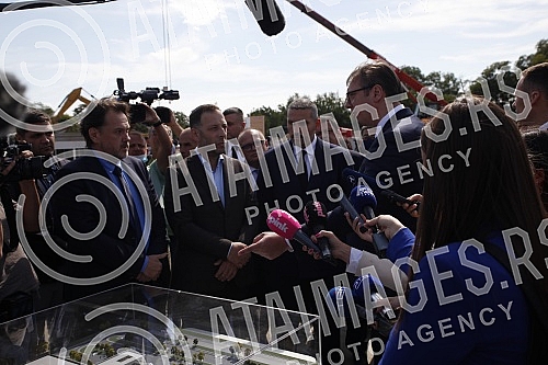  The President of the Republic of Serbia, Aleksandar Vucic, attended the ceremony of laying the foundation stone for the construction of a vaccine factory for the Chinese company Sinofarm, with the joint investment of Serbia, the People's Republic of
