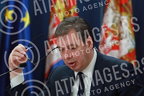 The annual press conference of the President of the Republic of Serbia, Aleksandar Vucic, at which Serbia's development plans for 2022 were presented, within which new investment and development projects were announced, was held at the Palace of Serb