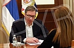 The President of the Republic of Serbia, Aleksandar Vucic, met with the Special Representative of the Secretary-General in Kosovo and Head of the United Nations Interim Administration Mission in Kosovo (UNMIK), Caroline ZiadehPredsednik Republike S