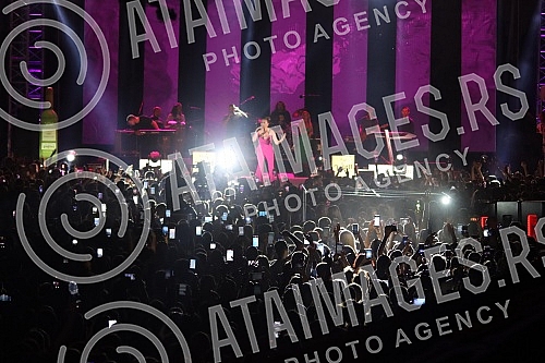 Performance of Svetlana Ceca Raznatovic at Kastel fortress in Banja Luka.Nastup Svetlane Cece Raznatovic na tvrdjavi Kastel u Banja Luci