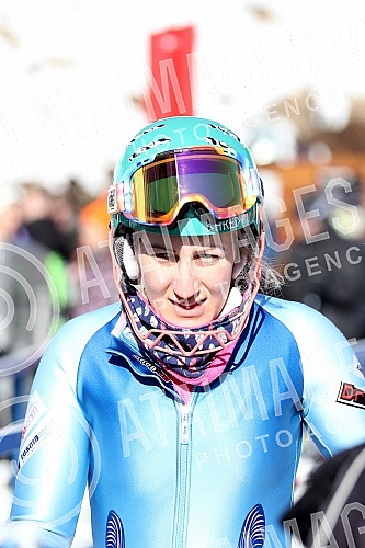 Preparations Nevena Ignjatovic on the ski slope on Divcibarama on track Crni vrh.Pripreme Nevene Ignjatovic na ski stazi na Divcibarama, na stazi Crni vrh.