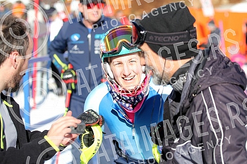 Preparations Nevena Ignjatovic on the ski slope on Divcibarama on track Crni vrh.Pripreme Nevene Ignjatovic na ski stazi na Divcibarama, na stazi Crni vrh.