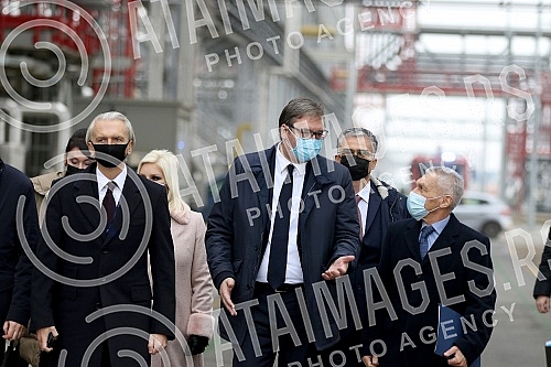 At the Pancevo oil refinery, the President of the Republic of Serbia, Aleksandar Vucic, and the Minister of mining and energy, Zorana Mihajlovic, attended the ceremony on the occasion of the start of operation of the 
