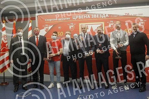 The Red Star Sports Association celebrated its 76th birthday and declared it the best in 2020. Sportsko drustvo Crvena zvezda obelezilo je 76. rodjendan i proglasilo najbolje u 2020. godini.