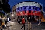 Tonight, the Palace of the Republic in Banja Luka is illuminated with the colors of the Russian flag on the occasion of the national holiday - Russia Day.Palata Republike u Banjaluci veceras je osvetljena bojama ruske zastave povodom nacionalnog pr