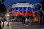 Tonight, the Palace of the Republic in Banja Luka is illuminated with the colors of the Russian flag on the occasion of the national holiday - Russia Day.Palata Republike u Banjaluci veceras je osvetljena bojama ruske zastave povodom nacionalnog pr