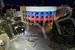 Tonight, the Palace of the Republic in Banja Luka is illuminated with the colors of the Russian flag on the occasion of the national holiday - Russia Day.Palata Republike u Banjaluci veceras je osvetljena bojama ruske zastave povodom nacionalnog pr
