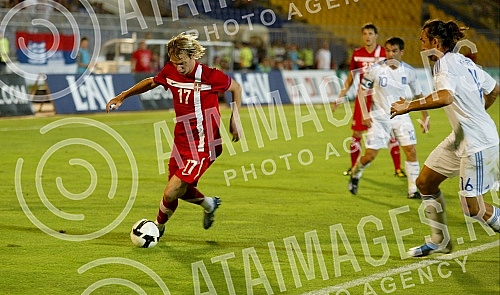 Friendly football match held on stadium Partizan between Serbia and Greece.Prijateljska fudbalska utakmica Srbija - Grcka odigrana na stadionu Partizana.