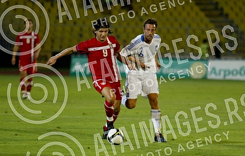 Friendly football match held on stadium Partizan between Serbia and Greece.Prijateljska fudbalska utakmica Srbija - Grcka odigrana na stadionu Partizana.