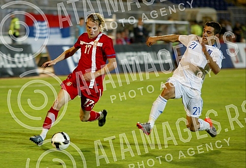Friendly football match held on stadium Partizan between Serbia and Greece.Prijateljska fudbalska utakmica Srbija - Grcka odigrana na stadionu Partizana.