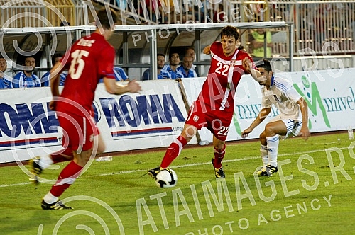 Friendly football match held on stadium Partizan between Serbia and Greece.Prijateljska fudbalska utakmica Srbija - Grcka odigrana na stadionu Partizana.