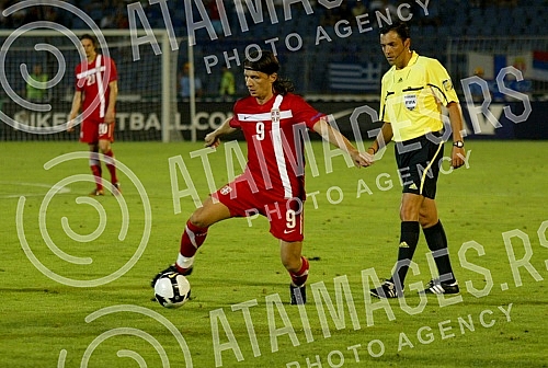 Friendly football match held on stadium Partizan between Serbia and Greece.Prijateljska fudbalska utakmica Srbija - Grcka odigrana na stadionu Partizana.