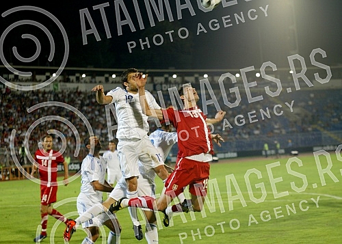 Friendly football match held on stadium Partizan between Serbia and Greece.Prijateljska fudbalska utakmica Srbija - Grcka odigrana na stadionu Partizana.