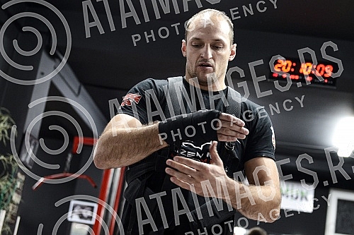 Training and sparring Igor Rakocevic - Vice President of the Basketball Federation of Serbia and Dusan Dzakic.Sparing i trening Igora Rakocevica - potpredsednik Kosarkaskog saveza Srbije i Dusana Dzakica.