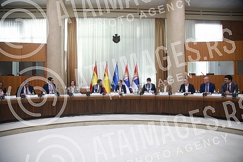 The Prime Minister of Serbia Ana Brnabic participated in the second business forum Serbia-Spain, which was organized by the Chamber of Commerce of Serbia and the Chamber of Commerce of Spain.Predsednica Vlade Srbije Ana Brnabic ucestvovala je na dr